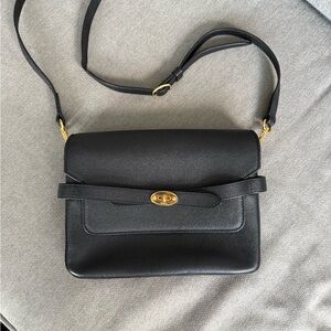 Mulberry Black Crossbody Bag - Belted Bayswater